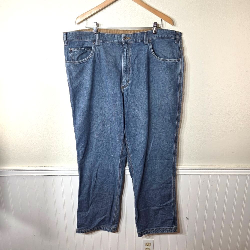 DULUTH Trading CO Men's Plus Size Classic Cotton Blue Denim Jeans Size 44X30